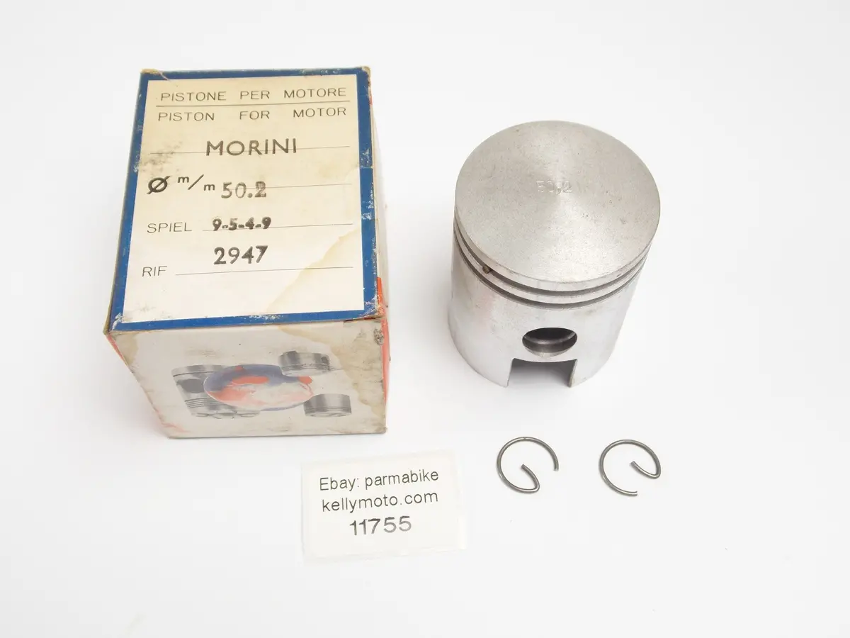 Nos Asso Werke 2947 Piston + Clips D. 50.2 Franco Morini 9-5-4-9 1