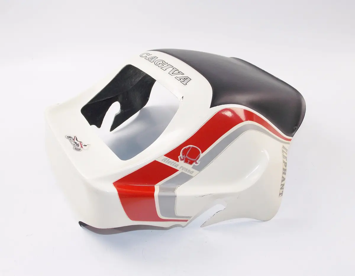 Cagiva Aletta Rossa/Elefant 125 Headlight Cover Fiber Glass White Plate Cosmoto 2