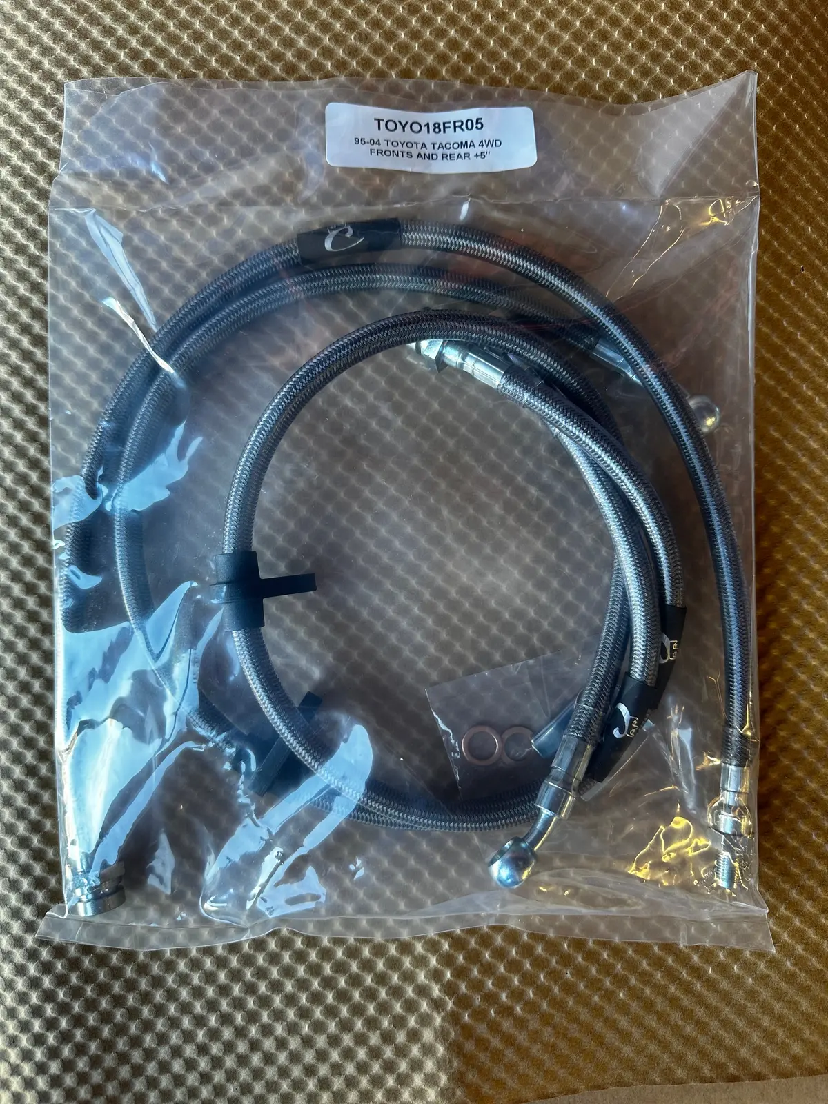 1996-2004 Toyota Tacoma 2Wd/4Wd 6" Lift,  - Stainless Steel Brake Line Kit 1