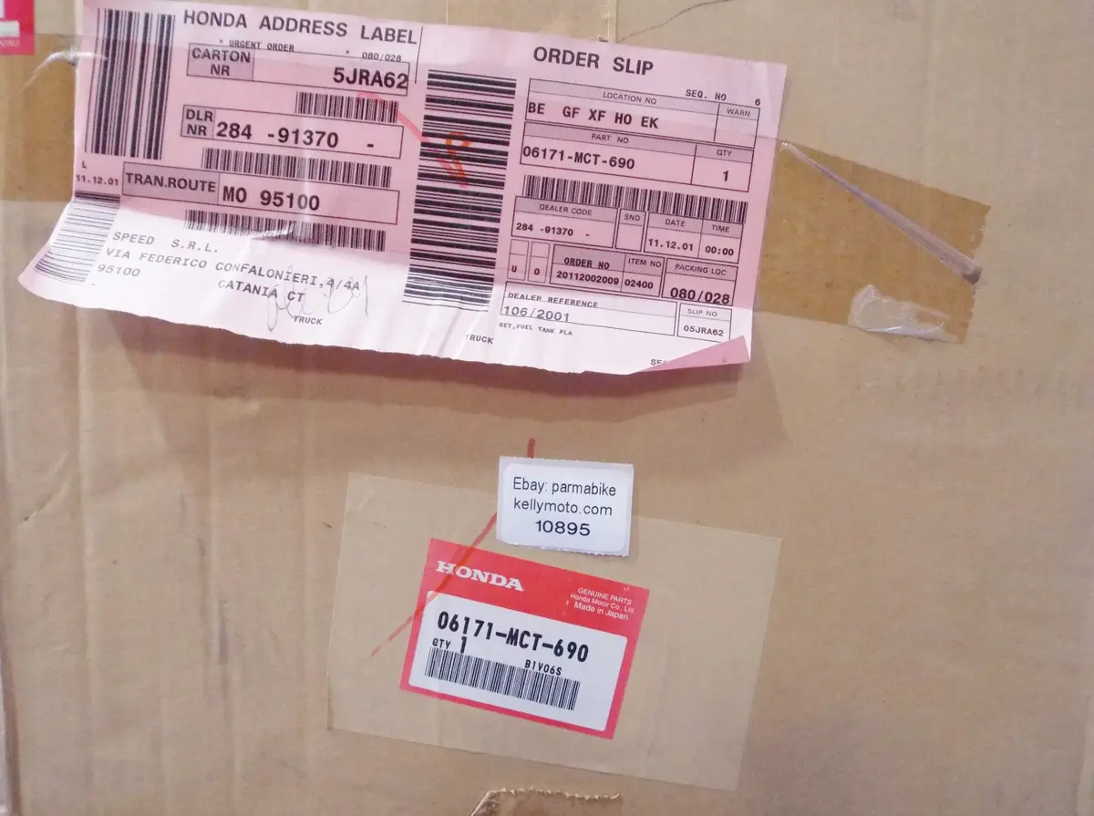 Oem Honda Fuel Tank Pla 06171-Mct-690 | 06171Mct690 2