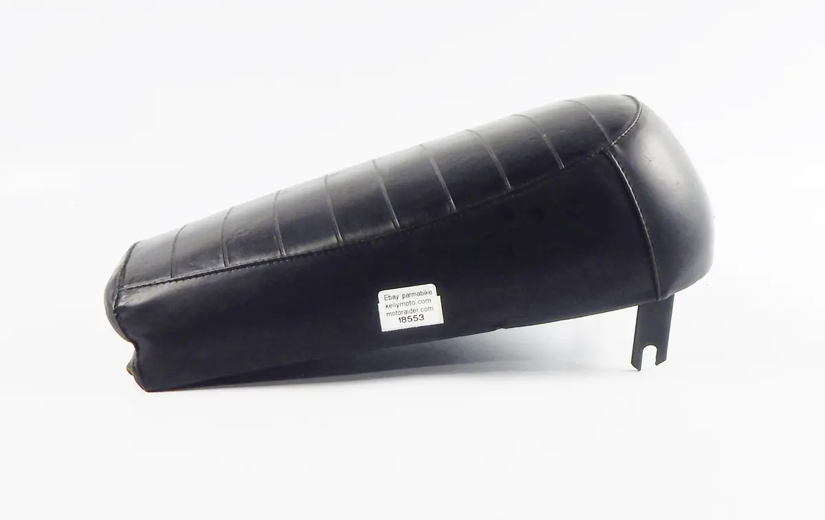 Nisa Saddle Seat Black L=14" W=8" Moped Scooter Vintage Italy 1