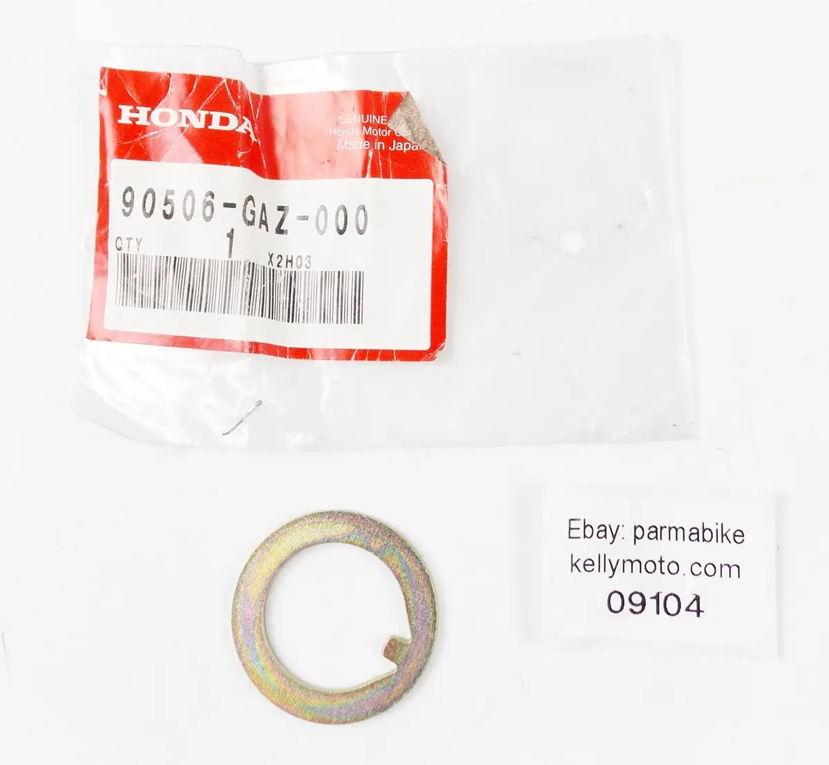 Nos Oem Honda 2002-2009 Chf50 2009 | 2011-2016 Washer Lock Nut 90506-Gaz-000 1