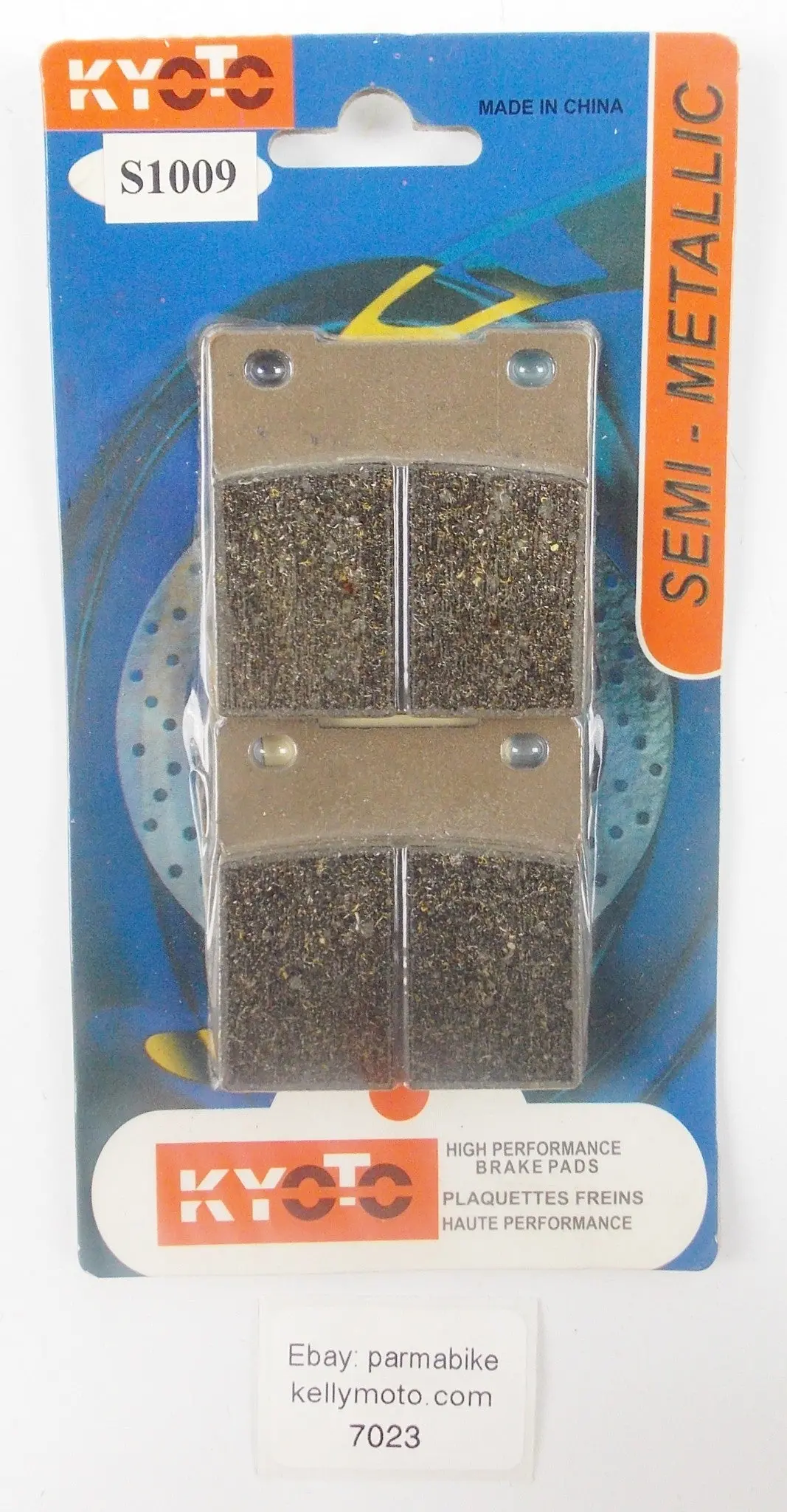 Nos Kyoto Semi Metallic Pair Brake Pads Hyosung/Suzuki S1009 1