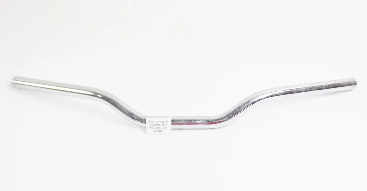 Motorcycle Chrome Steel Handlebar W=25 D=7/8" 22Mm Street Enduro Trial Cross 1