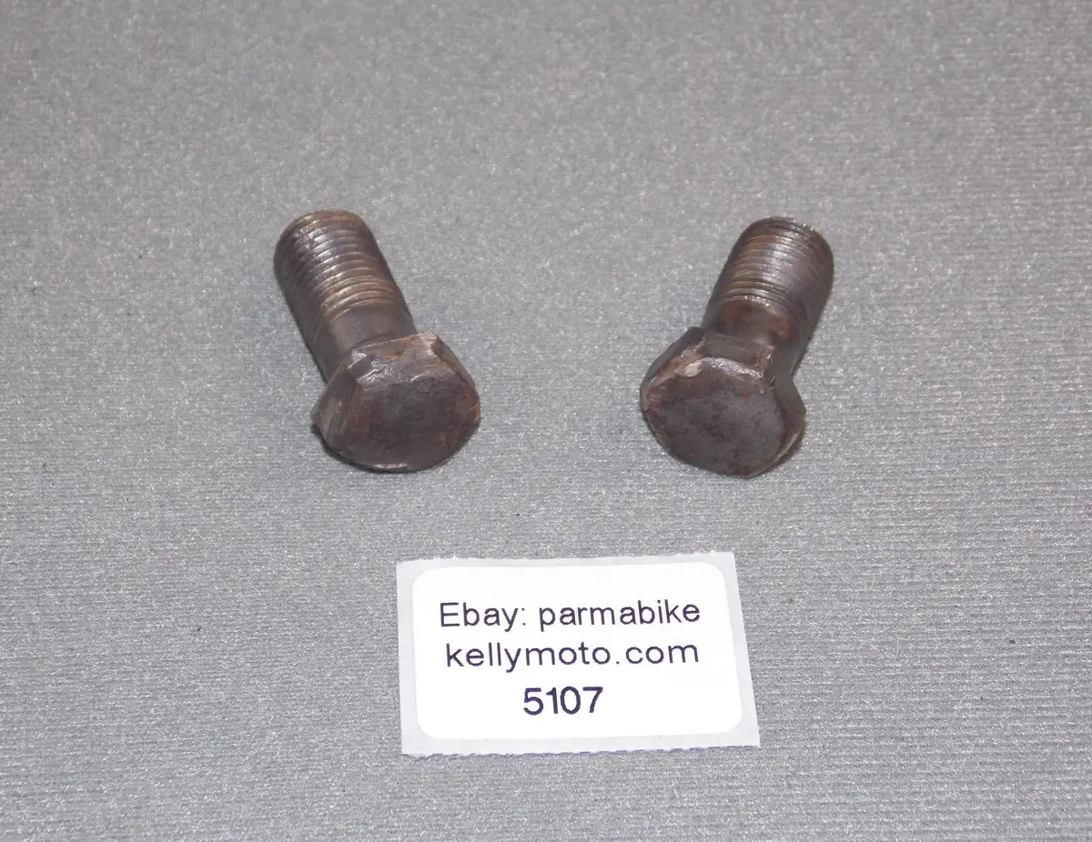 1973 Puch Gs 175 Frame Footrest Peg Stand Mounting Bolts 1