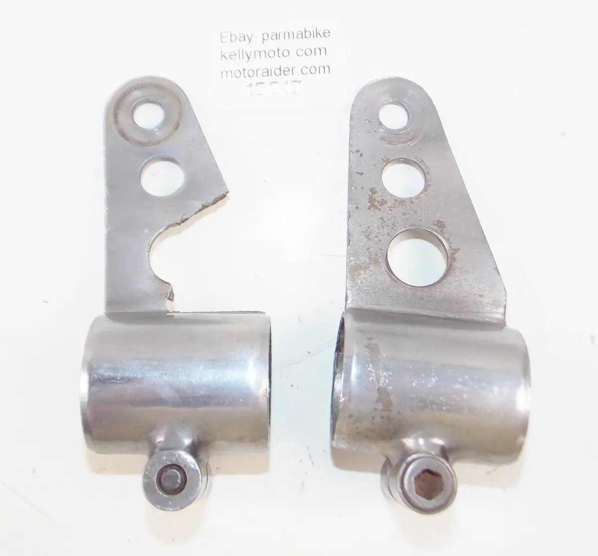 1972 Morini Corsaro 125 Headlight Brackets Fork Mounts Ears 1