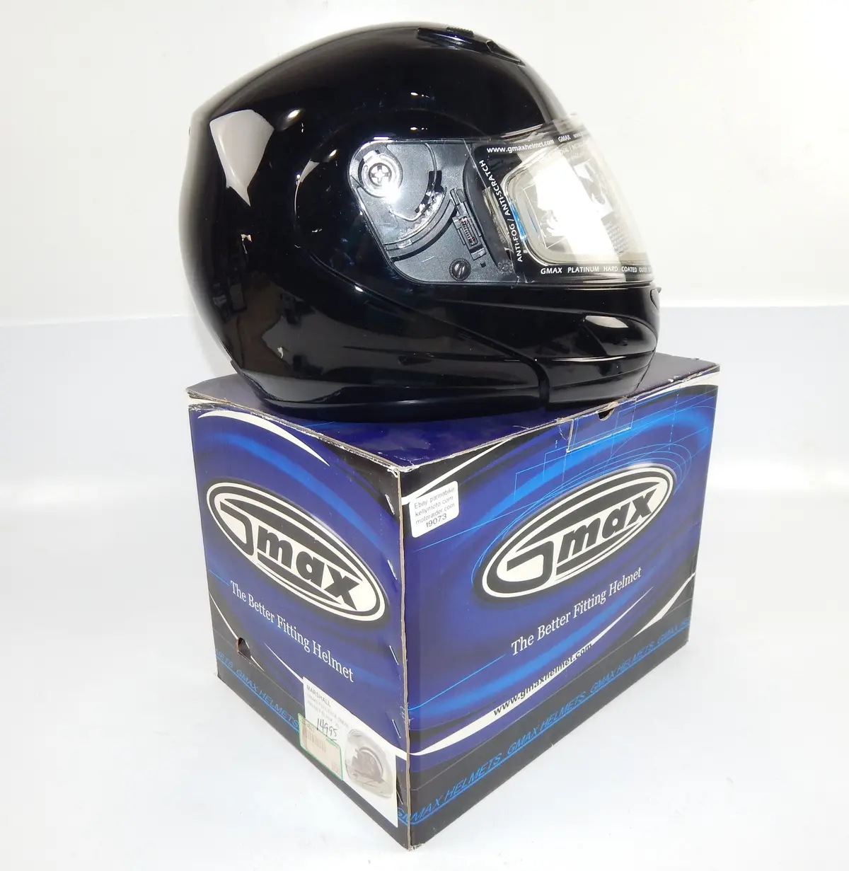 Gmax Gm44s Full Face Modular Helmet Black Size Xl Mototrcycle Snowmobile Atv 1