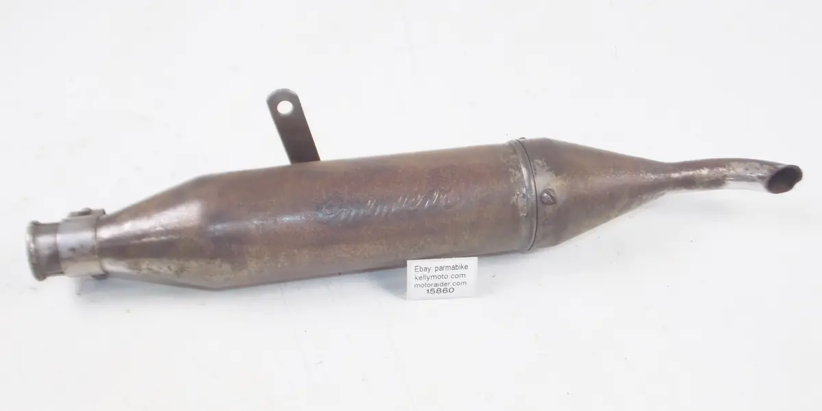 1953-1956 Mv Agusta Pulman 125 Cc Left Side Exhaust Muffler Pipe Vintage Italy 1