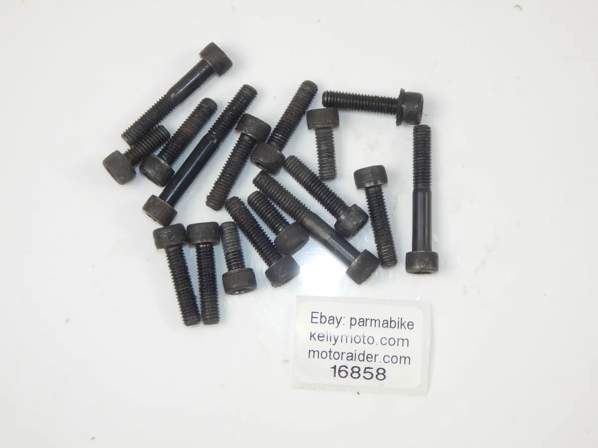 1986 Suzuki Gsxr 750 Motor Engine Side Case Covers Bolts Vintage 1