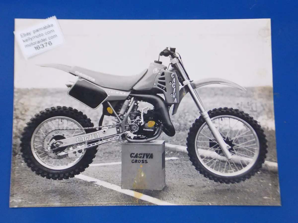 1980'S Cagiva 125 Wmx Original Dealer Photo Brochur Original Advertisment 9.5X7" 1
