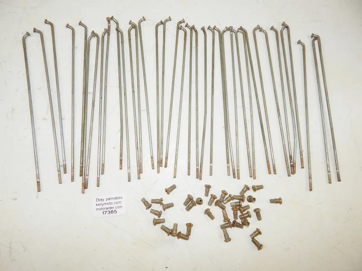 1968 Zundapp Isdt Front Wheel Spokes And Nipples 36 Spokes And 36 Nipples 1