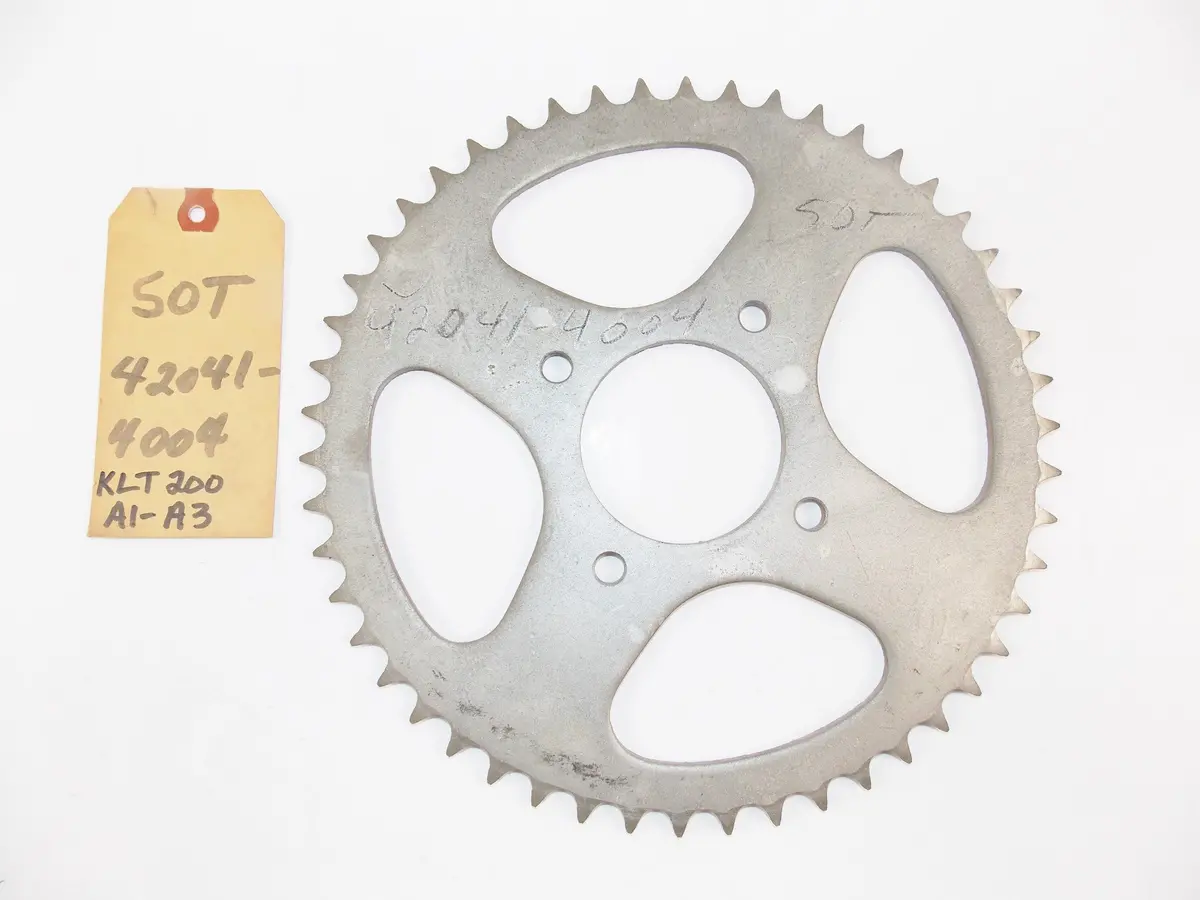 Kawasaki 1981-1983 Klt200 A1-A4 Rear Sprocket 50 T Steel Oe# 42041-4004 1