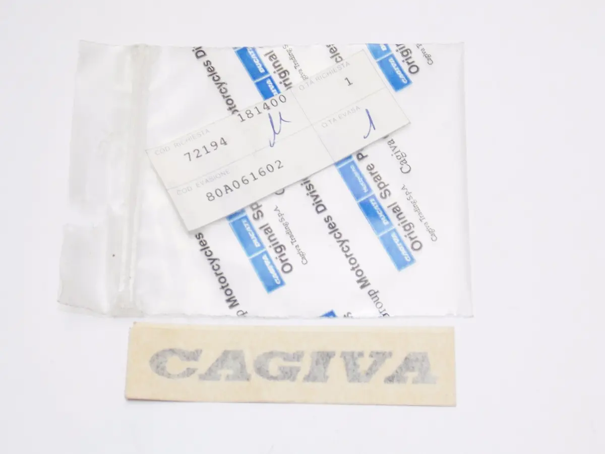 Oem Cagiva 1991-93 Mito 2/Replica 2/Racing Rear Decal Sticker "Cagiva" 80A061602 1