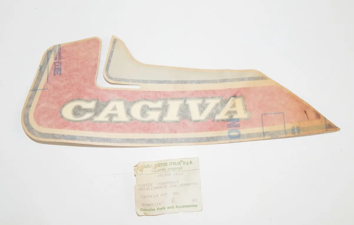Oem Cagiva 1983 Sxt 125 Left Gas Reservoir Tank Sticker Decal 800038817 1