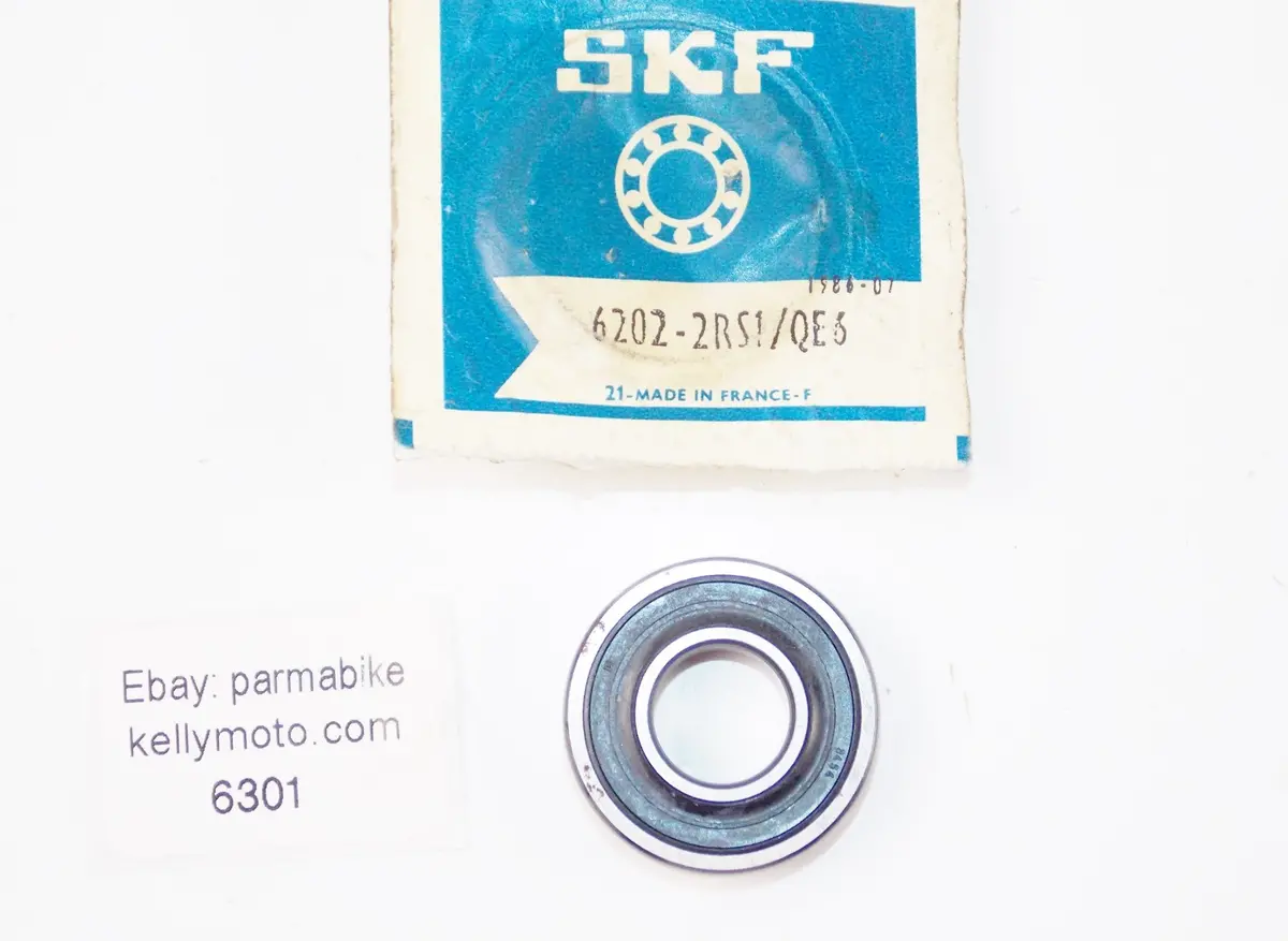 Nos Skf Deep Groove Wheel Ball Bearing 6202-2Rs1/Qe6 1