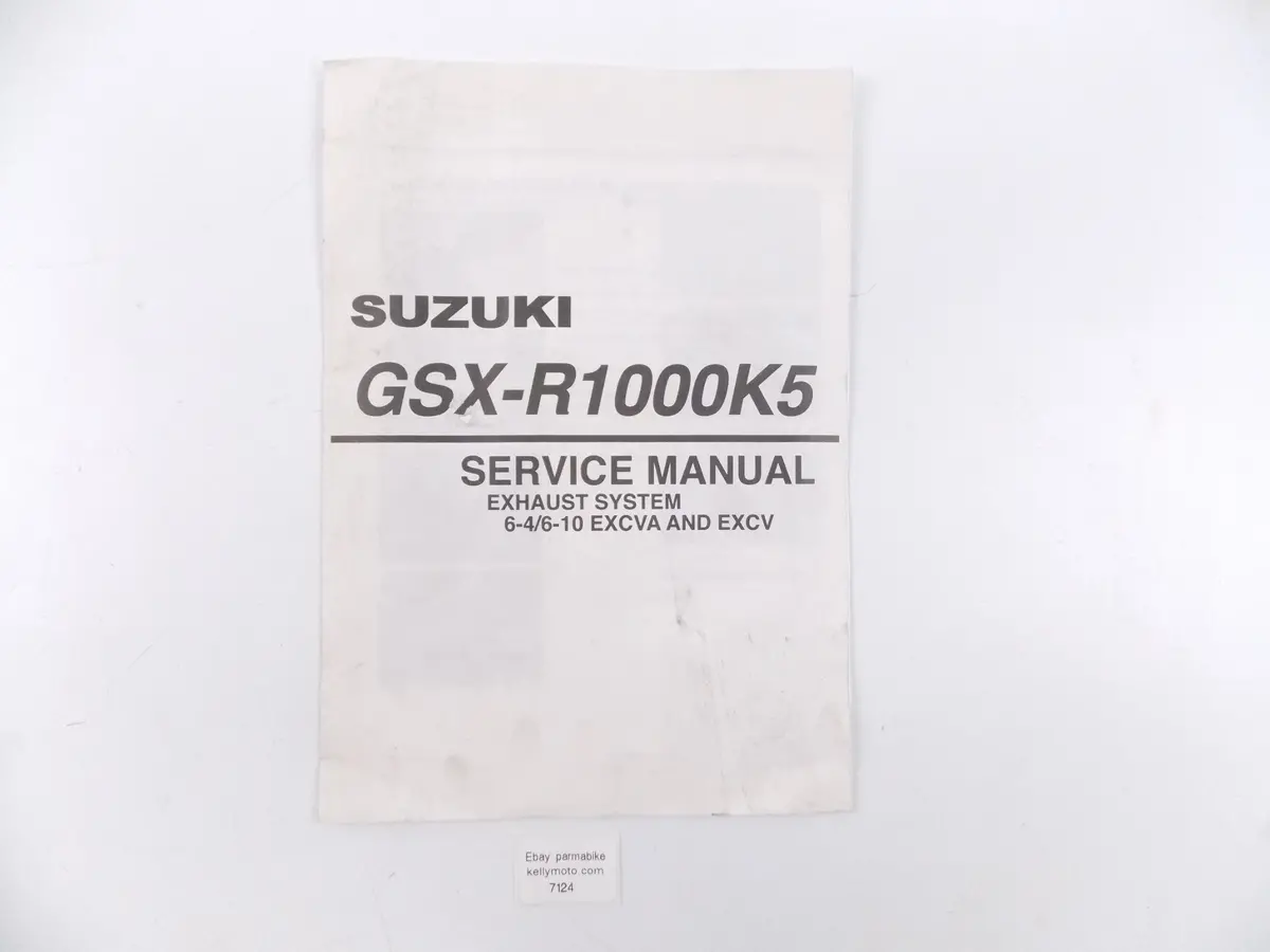 Suzuki Gsx-R100k5 Service Manual Book Exhaust System 6-4/6-10 Excva Excv 1