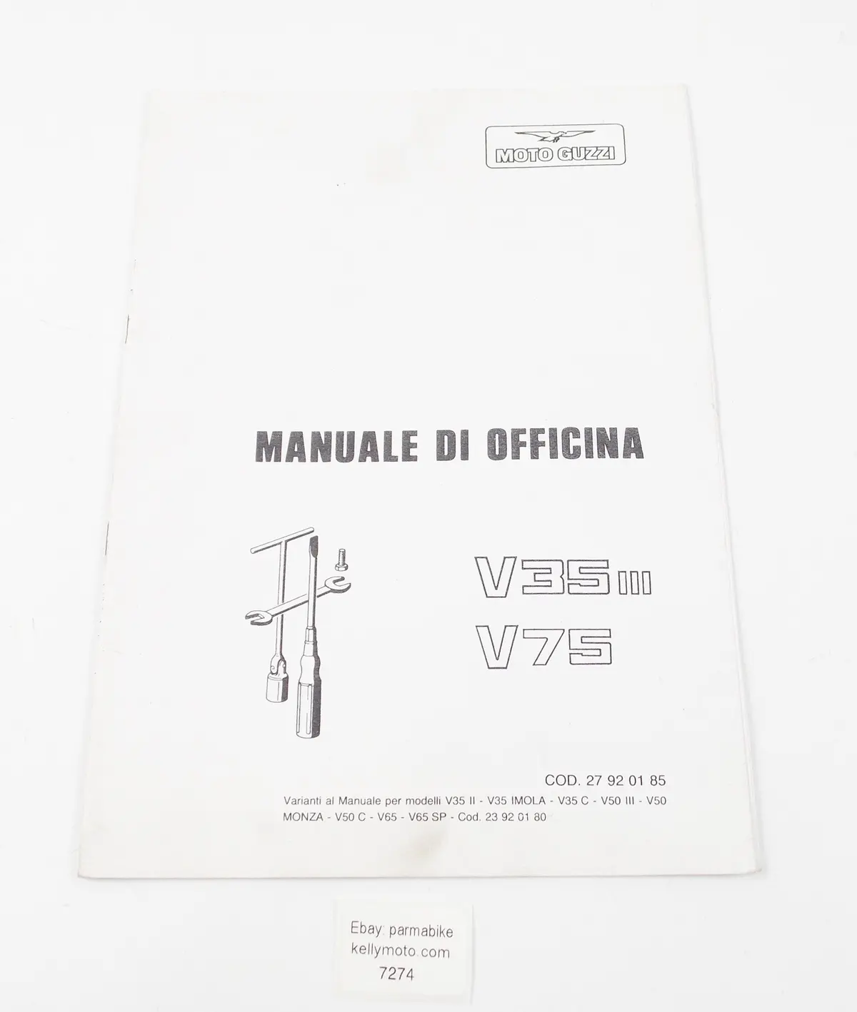 Moto Guzzi V35 Iii/V75 Workshop Manual Repair Book 27920185 1