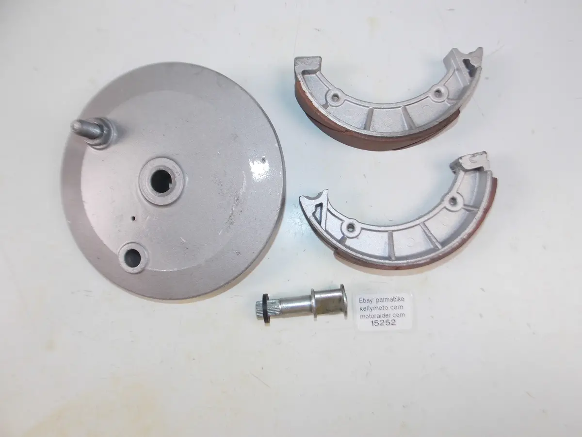 Vintage Motorcycle Grimeca Front Wheel Brake Plate+Shoes Od=160Mm Cagiva Gilera 1