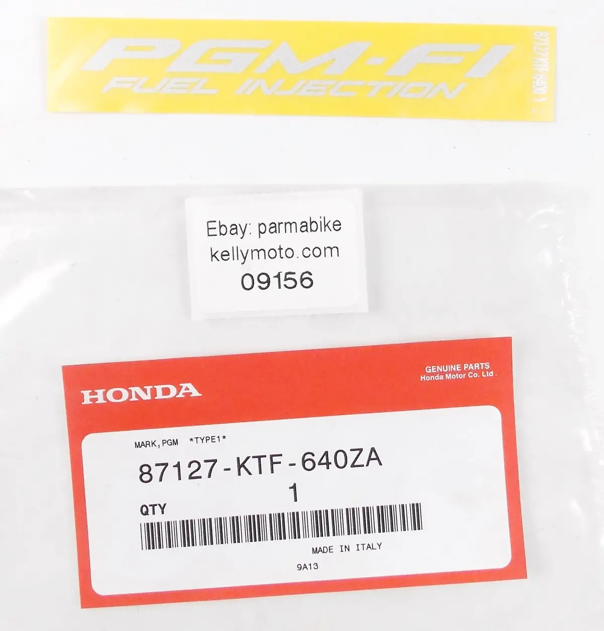 Nos Oem 2005 2006 Honda Sh125 Pgm-Fi Emblem Sticker Logo Type 1 87127-Ktf-640Za 1