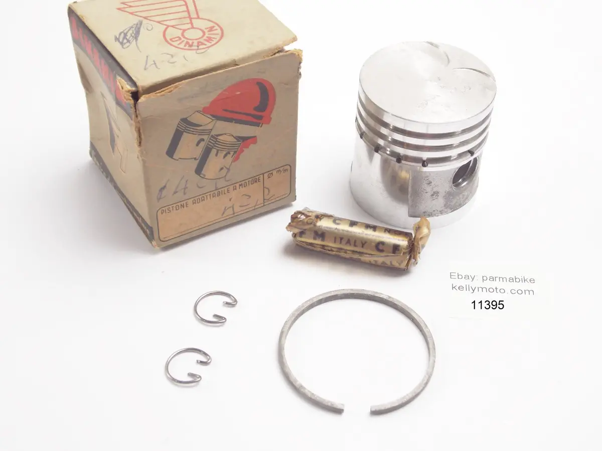 Nos Dinamin Piston + Ring + Pin + Clips Diameter 42.2Mm Ducati 60Cc Motor Engine 1