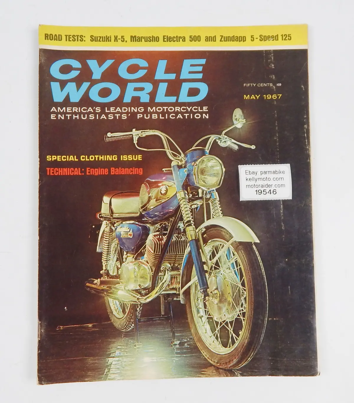 Cycle Word Magazine1967 Road Test Suzuki X-5 Marusho Electra 500 Zundap 5-Speed 1