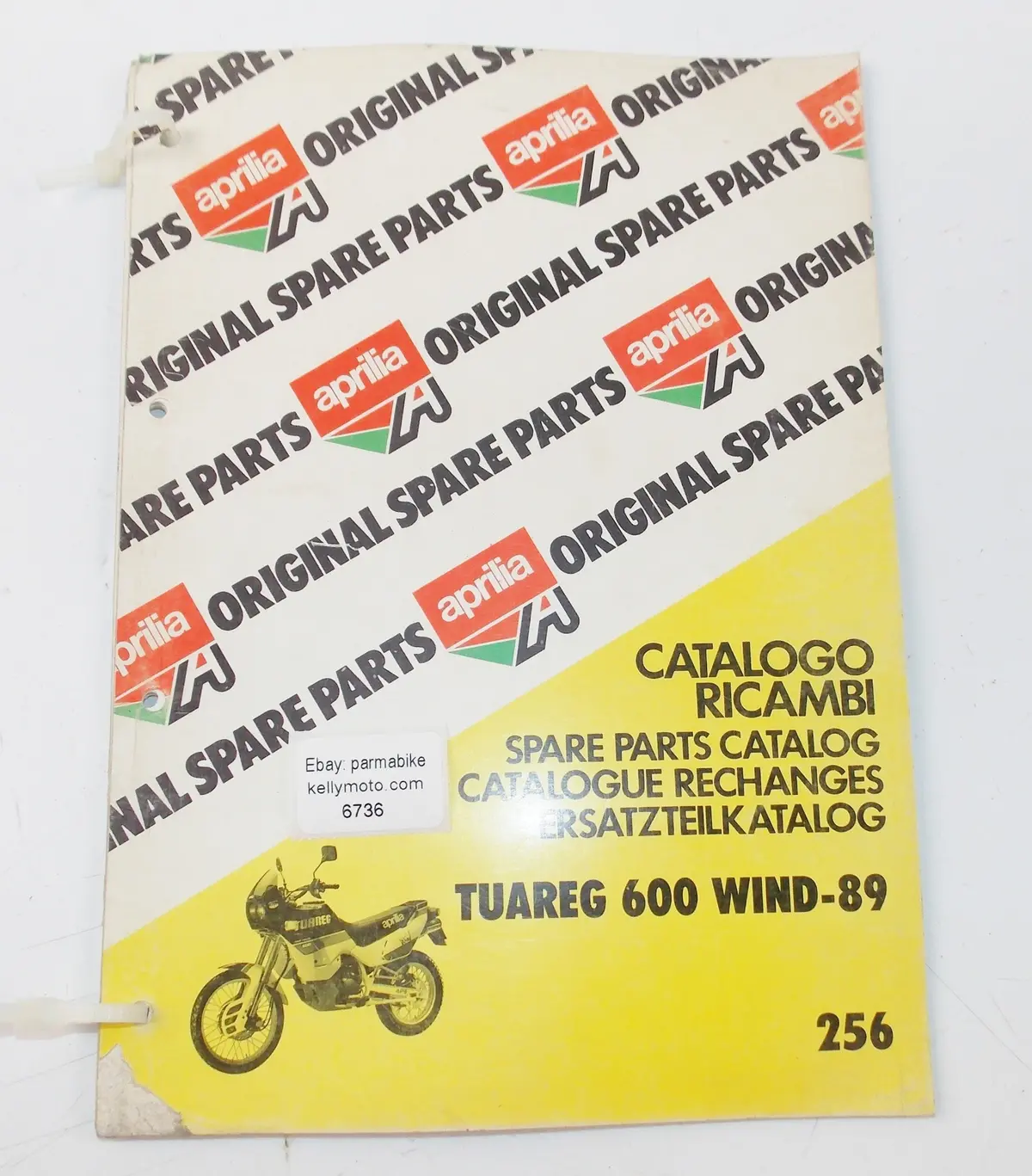 Aprilia 1989 Tuareg 600 Wind Spare Parts Catalog English/French/German/Spanish 1