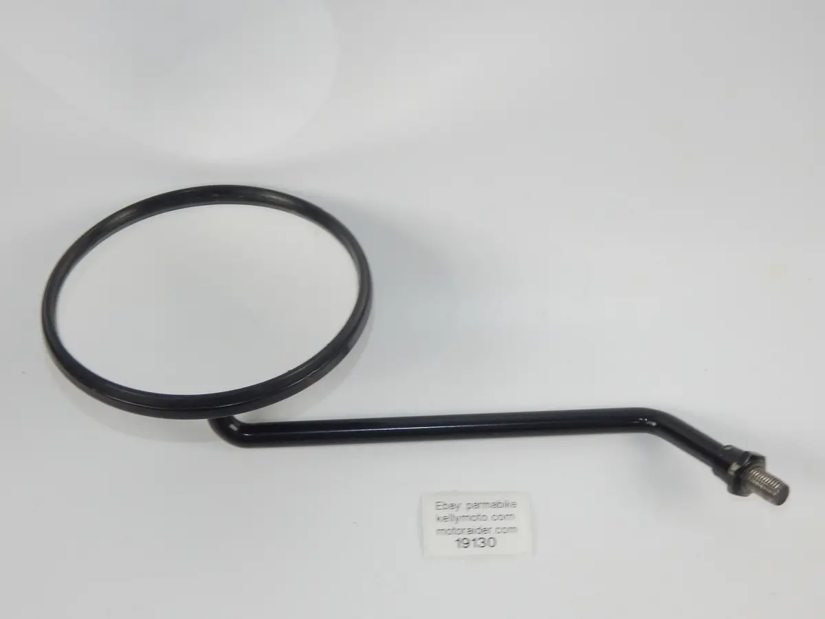 Motorcycle Rear View Mirror Left Black Ducati Guzzi Benelli Yamaha Thread D=10Mm 1