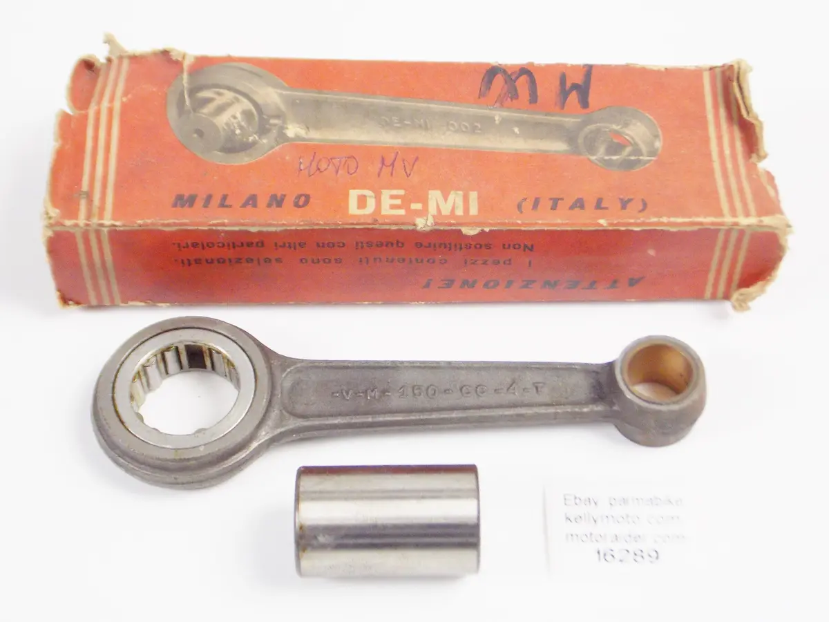 De-Mi 002 Connecting Rod+Pin+Bearing Vm Agusta 150 4 Stroke Overall Length 167Mm 1