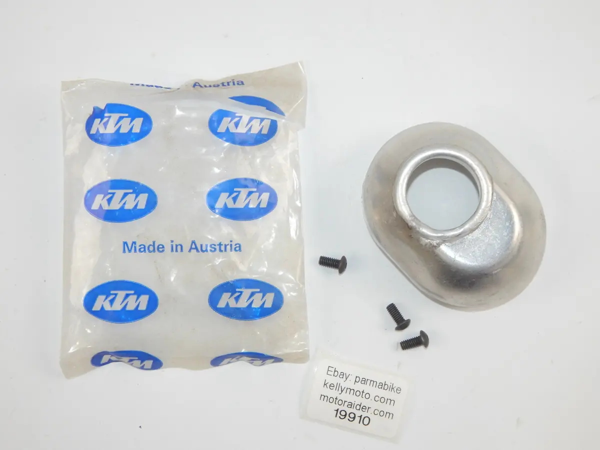 Oem Ktm Exhaust Muffler Silencer Pipe Alloy End Cap 61X90 Mm Vintage 1