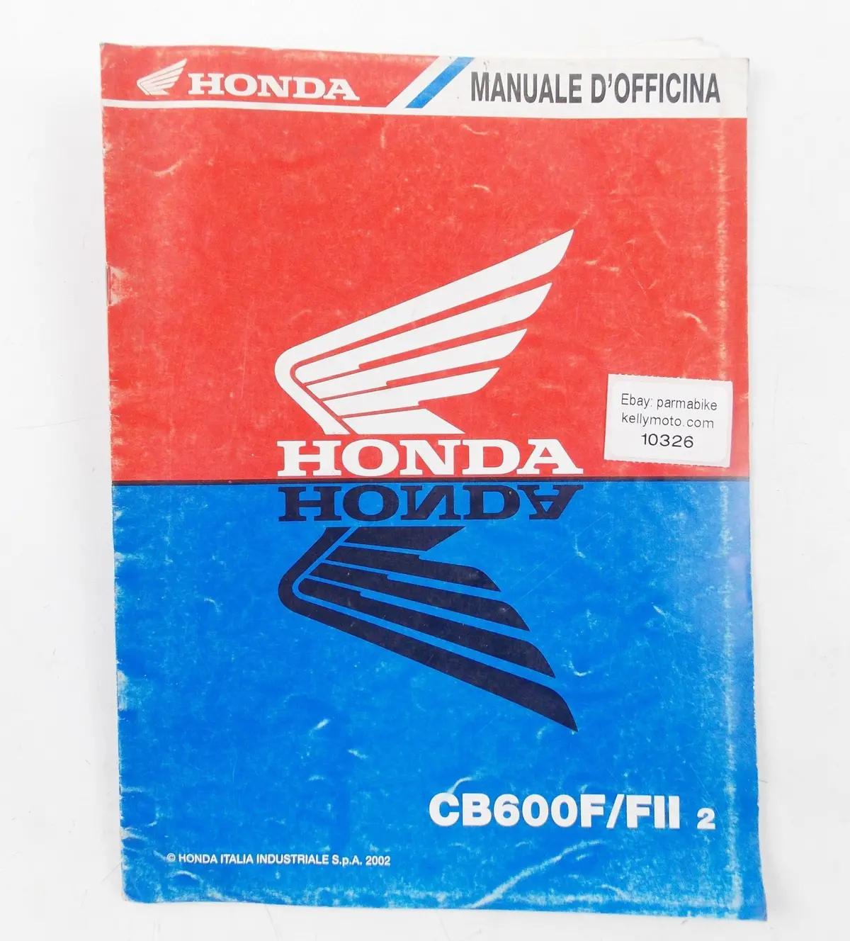 2002 Honda Cb600f/Fii2 Supplement Workshop Manual Repair Book  Italian 10 Pages 1