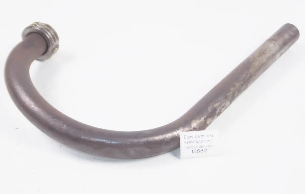 1953-1956 Mv Agusta Pulman 125 Left Exhaust Header Muffler Pipe Vintage Italy 1