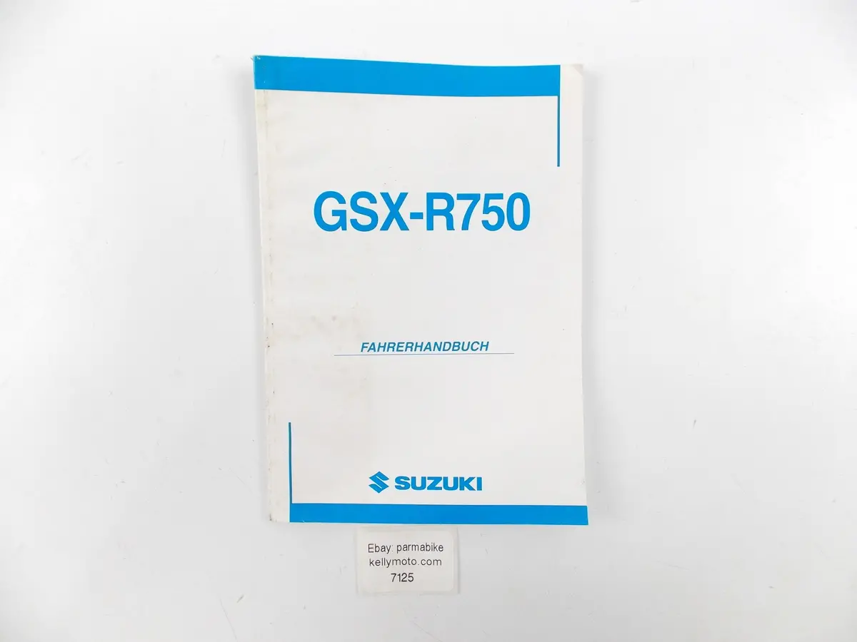 2003 Suzuki Gsx-R750 Rider User Manual Book Catalog German 99011-30G50-01K 1