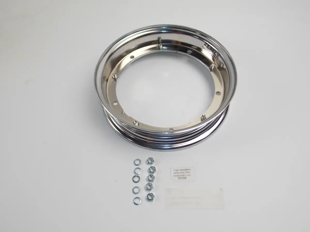 Oem Lml 125 150 200 Stella Star Px Scooter Rim Wheel Chrome-Plated A-0001060 1