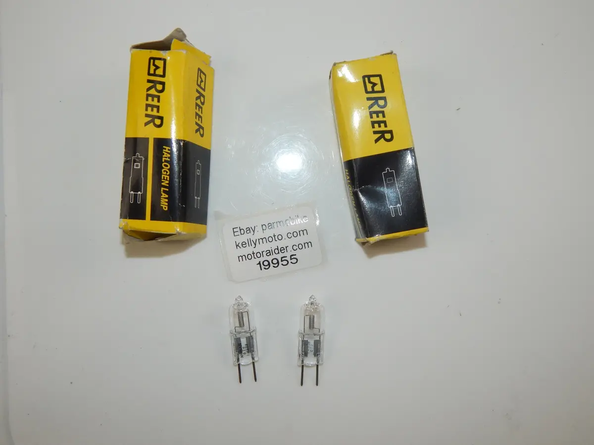 2 Reer 5453248Fc Halogen Headlight Bulb 12 Volt 100W G6.35 Scooter Motorcycle 1