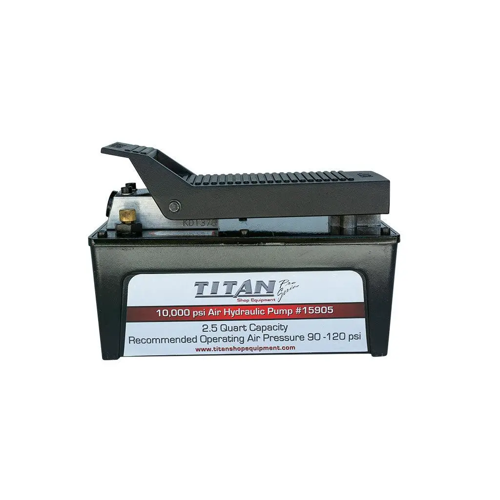 Titan Air Hydraulic Pump - 2.5 Quart - 10,000 Psi (Porta Power) 1