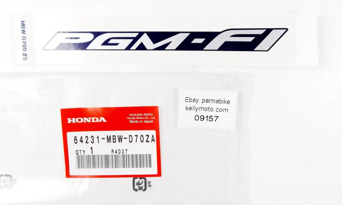 Oem 2001-02 Honda Cbr600 Pgm-Fi Sticker Emblem Upper Cowl Type 5 64231-Mbw-D70za 1