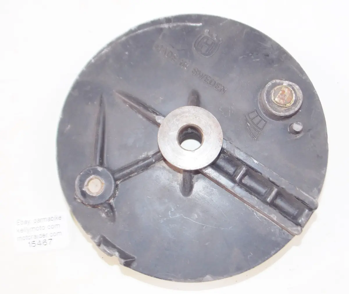 1980'S Husqvarna Rear Wheel Brake Plate Od=175Mm 1515547 1