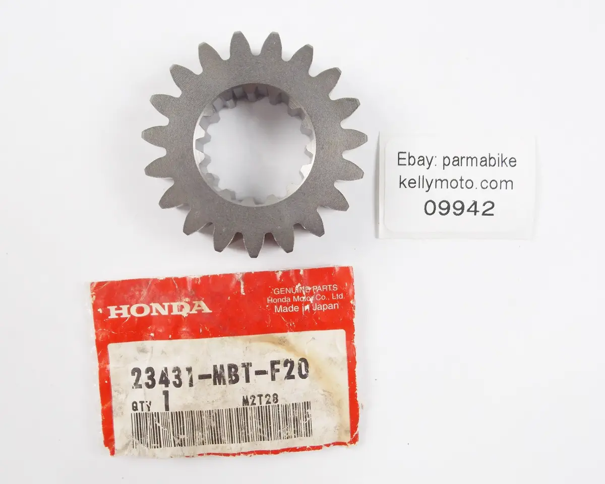 Nos Oem 2003-2011 Honda Xl1000v Transmission Gear Mainshaft Second 23431-Mbt-F20 1
