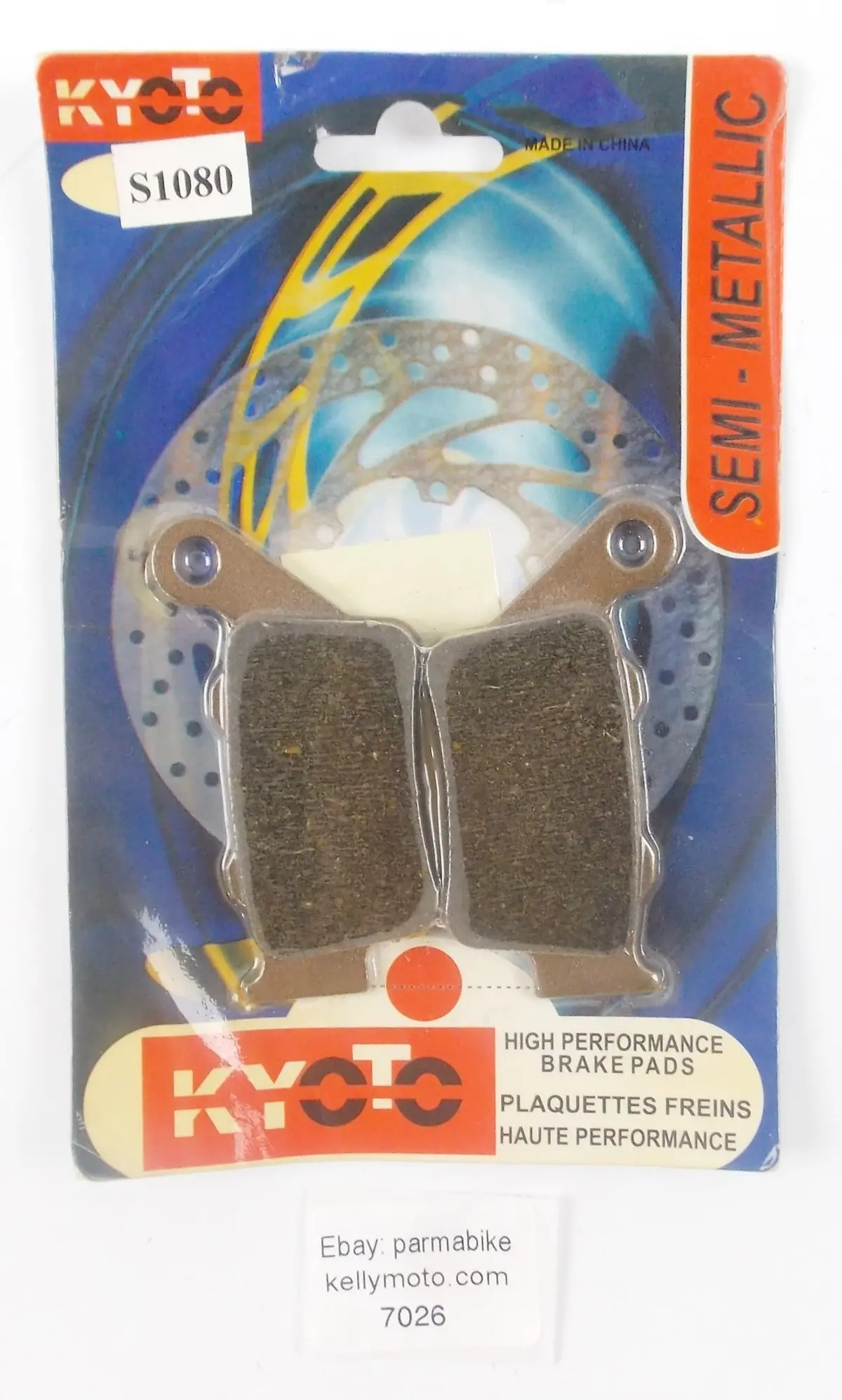 Nos Kyoto Semi Metallic Rear Pair Brake Pads Aprilia/Husqvarna/Bmw/Ktm S1080 1