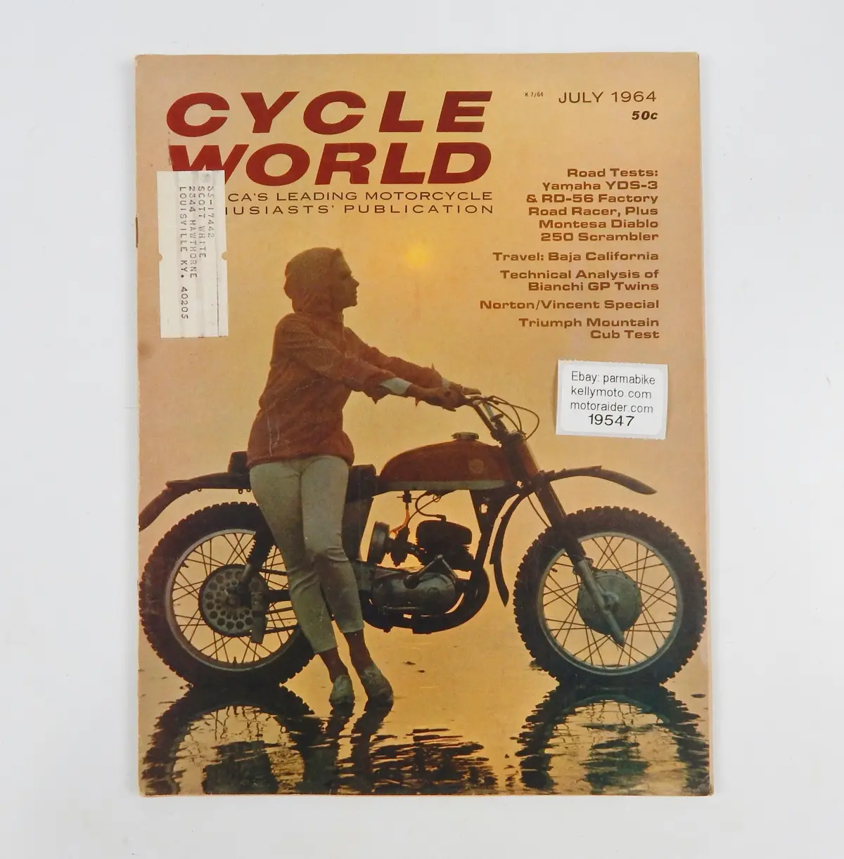 Cycle Word Magazine July 1964 Road Test Yamaha Yds-3/Rd-56 Montesa 250 Diablo 1