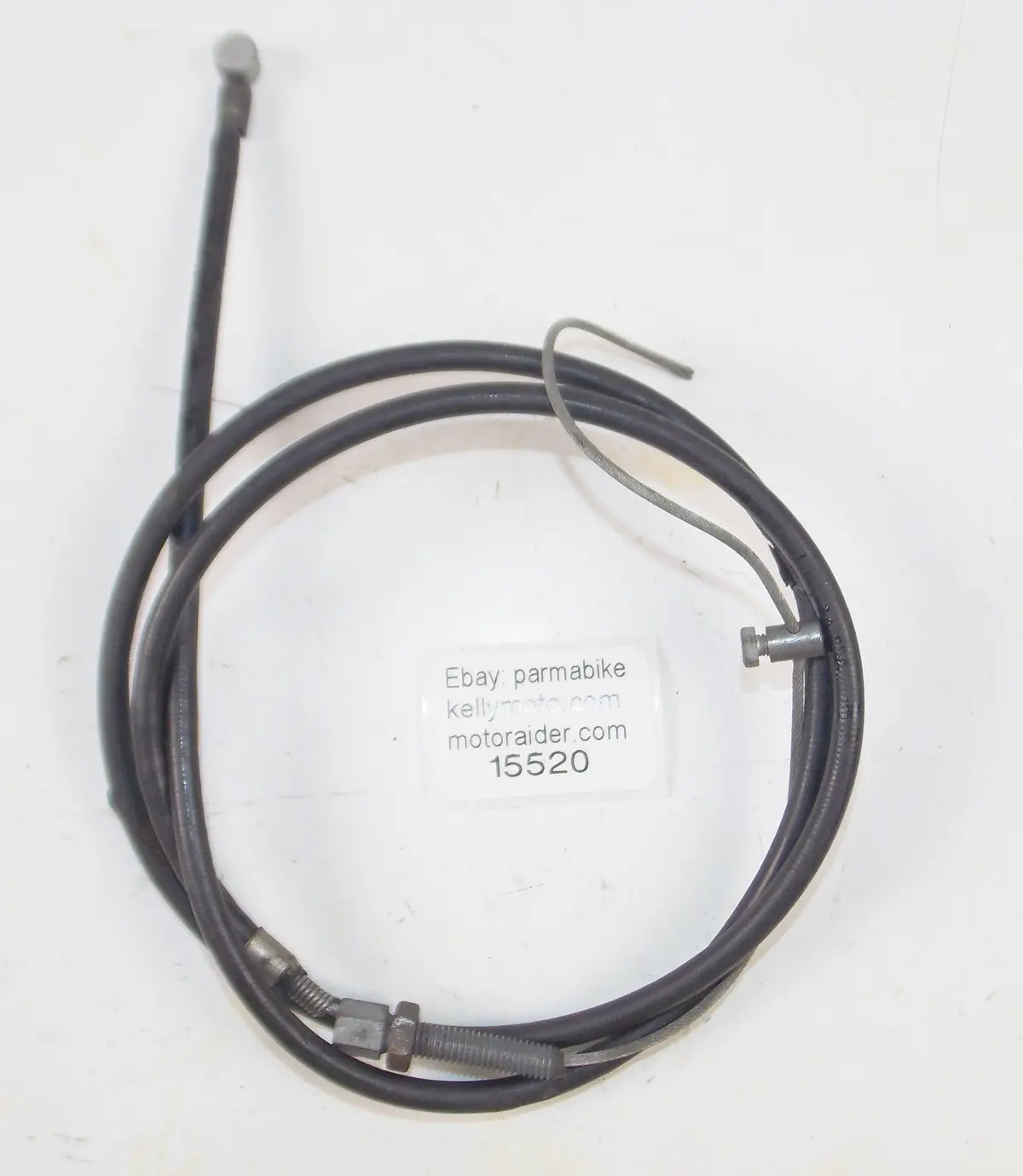 1972 Morini Corsaro 125 Black Vinyl Front Wheel Brake Cable 1