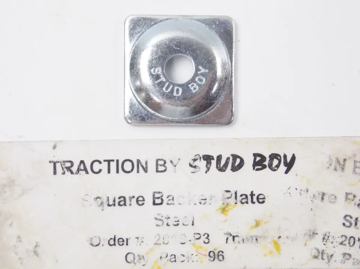 Woody's Stud Boy Backer Support Plate Steel 1 1/8'X1 1/8" Hole 7Mm 11-7117 1
