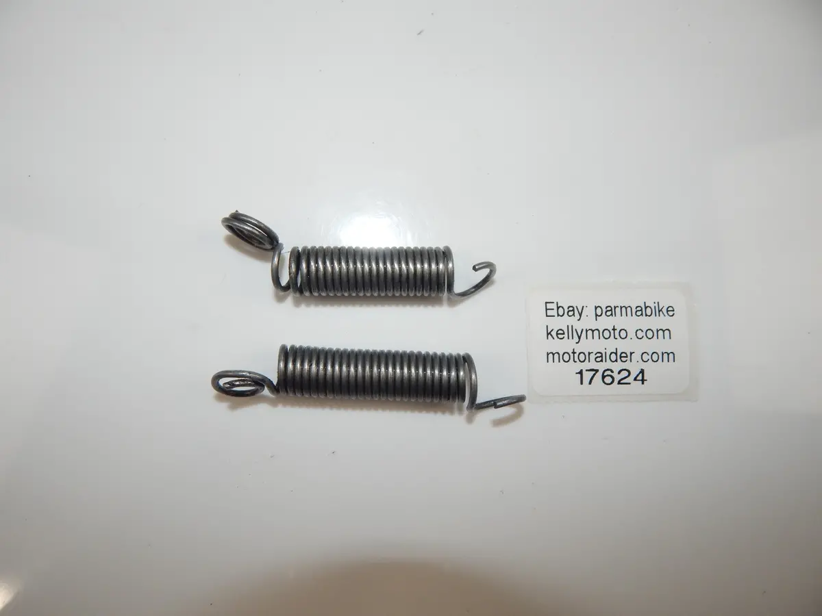 1970'S Fantic Trail 125 Exhaust Muffler Pipe Retainer Springs Vintage Italy 1