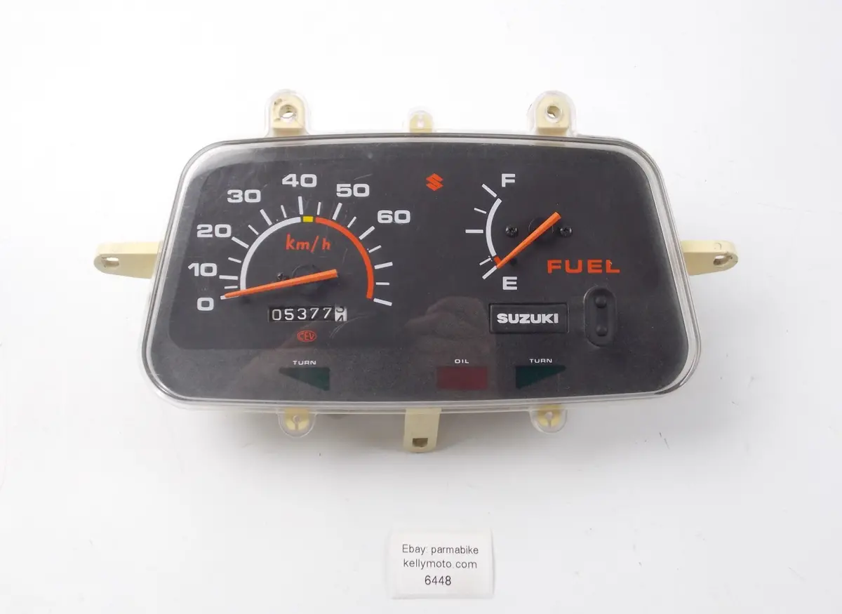 C.E.V Suzuki 1990 Lido 50 Scooter Speedometer Km/H Instrument Panel Dashboard 1