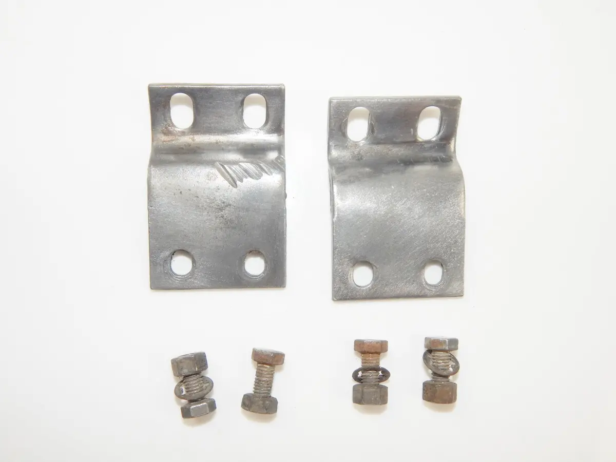 1959 Lambretta Li 150 Center Stand Mount Bracket Plates Clamps Vintage Scooter 2