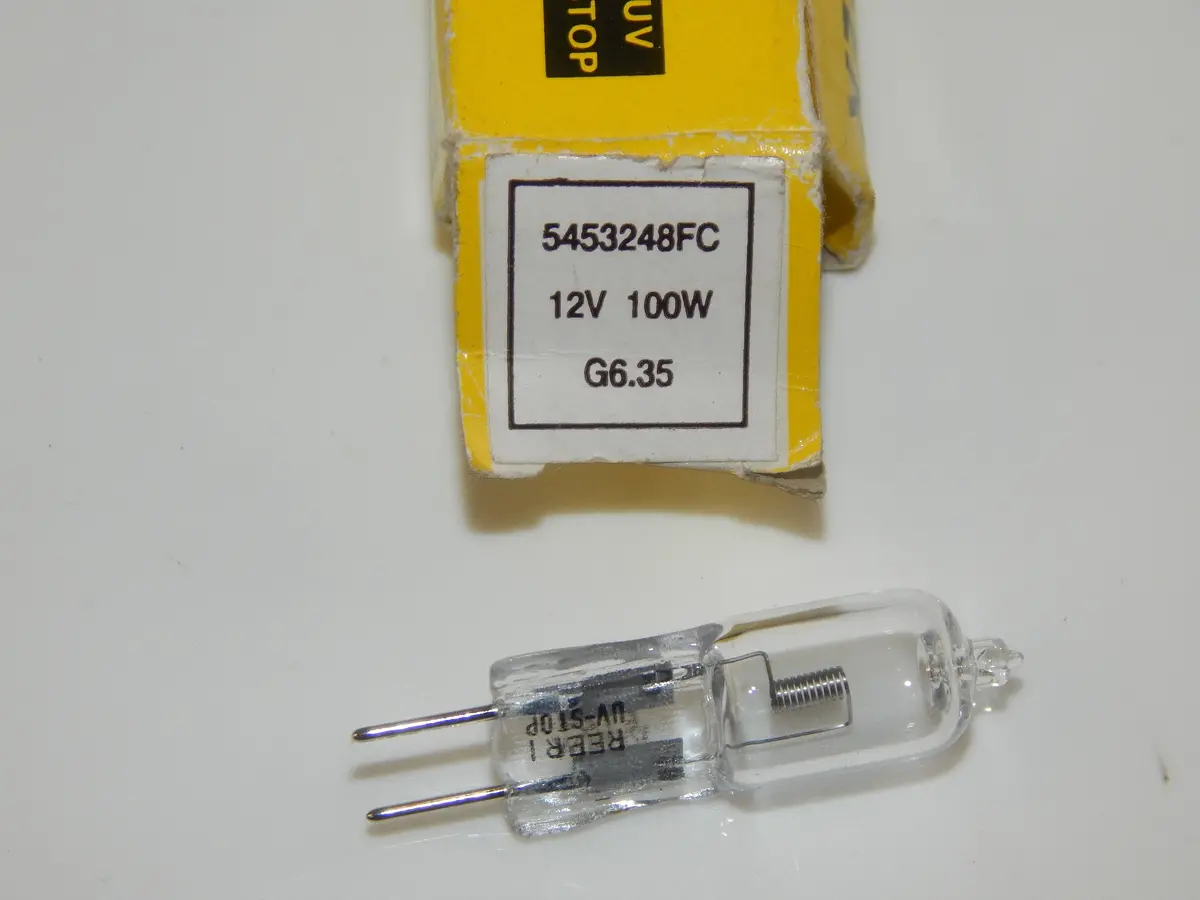Reer 5453248Fc Halogen Headlight Bulb 12 Volt 100W G6.35 Scooter Motorcycle Car 2