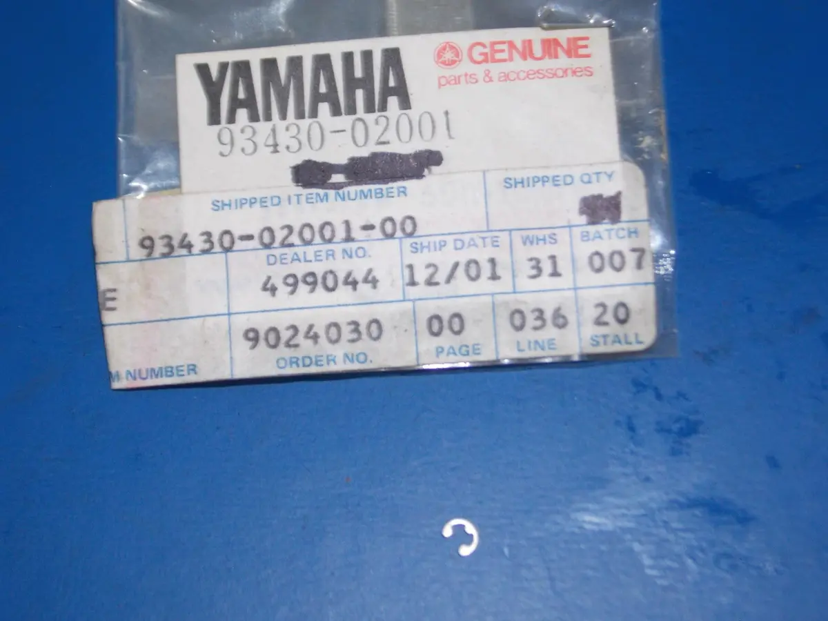 Nos Yamaha 1970-2017 Xsr900 Br250 Sl292 Tx750 Gp246 Circlip  93430-02001 1