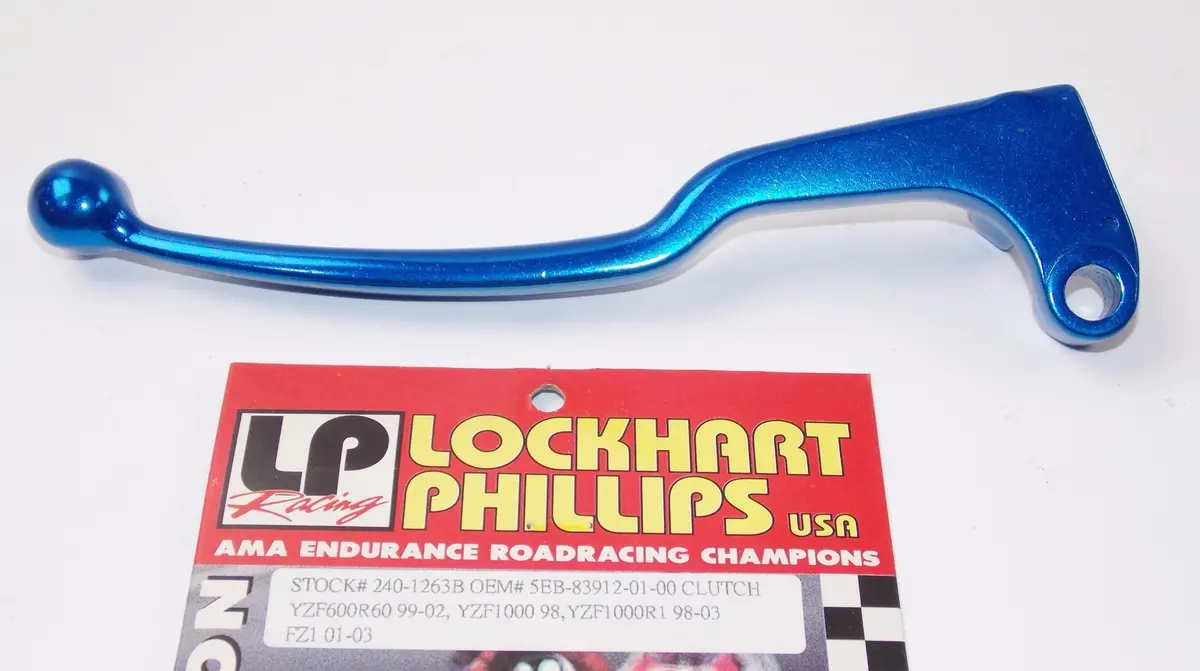 Lockhart Phillip Aluminum Blue Clutch Lever Yamaha 98-03 Yzf600r6/1000 240-1263B 1