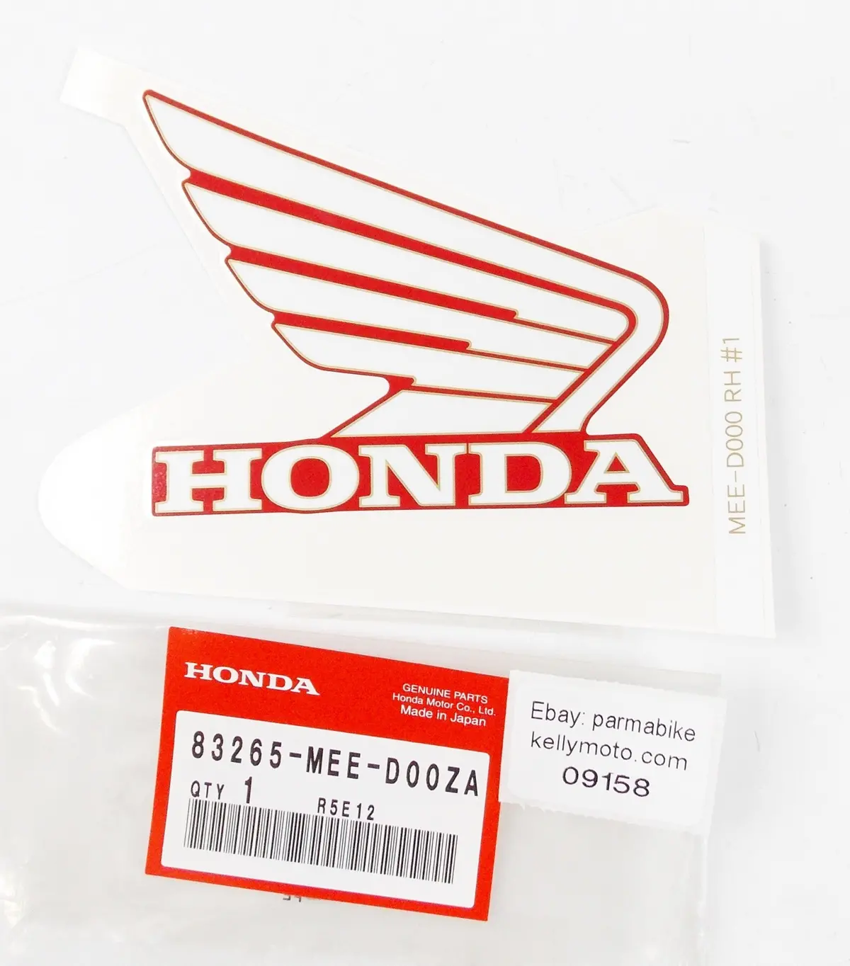 Nos Oem 2005 Honda Cbr600 Wing Emblem Sticker Logo Type 1  83265-Mee-D00za 1