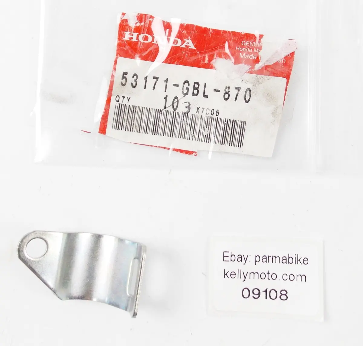 Nos Oem Honda 2001-2004 Nes125 Band Handle Bracket 53171-Gbl-870 1